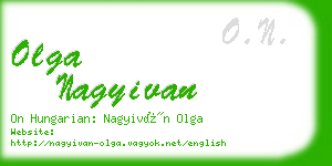 olga nagyivan business card